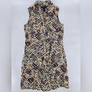 Mlle Gabrielle Black and Cream Sleeveless Sundress